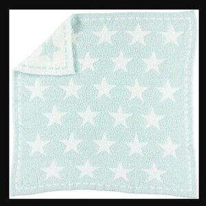 NWT Barefoot Dreams Aqua Star Baby Blanket Unisex Baby Boy, Girl gift